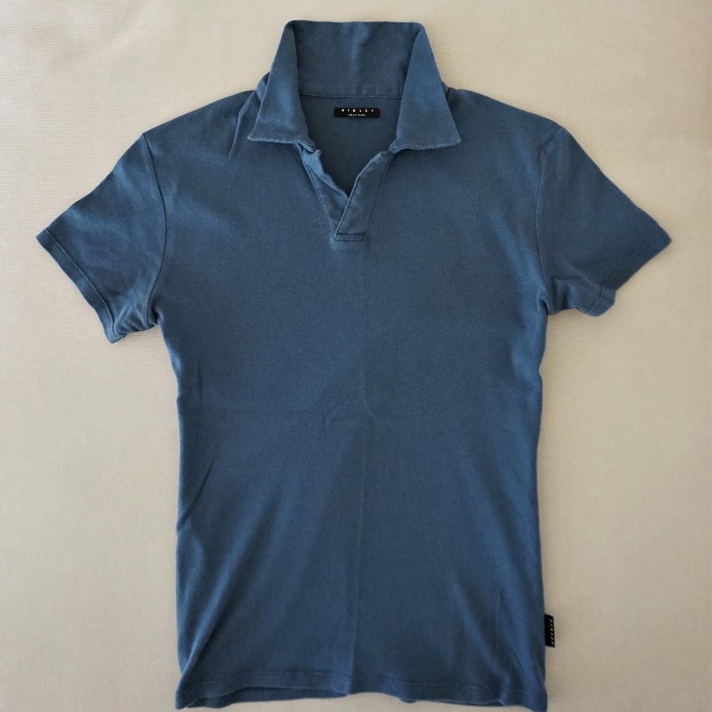 Sisley Polo Shirt in Blue, Extra Small